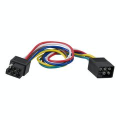 CURT 58034 6-Way Square Connector Plug and Socket with 12 Wires (Packaged)