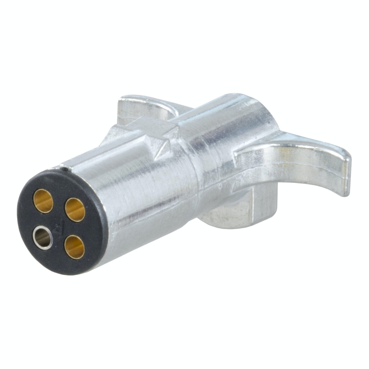 CURT 58061 4-Way Round Connector Plug (Trailer Side, Packaged)