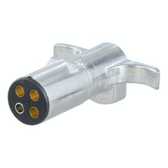 CURT 58061 4-Way Round Connector Plug (Trailer Side, Packaged)
