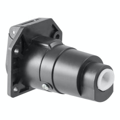 CURT 58150 7-Way RV Blade Connector Socket (Vehicle Side, Black Plastic)