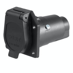 CURT 58151 7-Way RV Blade Connector Socket (Vehicle Side, Packaged)