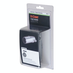 CURT 58161 7-Way Round Connector Plug (Trailer Side, Packaged)