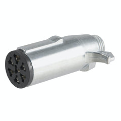 CURT 58161 7-Way Round Connector Plug (Trailer Side, Packaged)