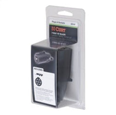 CURT 58190 7-Way RV Blade Connector Plug (Trailer Side, Diecast Metal)