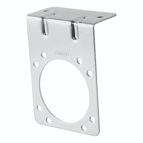 CURT 58231 Connector Mounting Bracket for 7-Way RV Blade (Zinc, Packaged)
