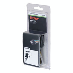 CURT 58348 4-Way Flat Connector Plug with 48 Wires (Trailer Side, Packaged)