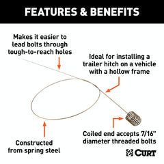 CURT 58410 Fish Wire for 7/16 Diameter Bolts