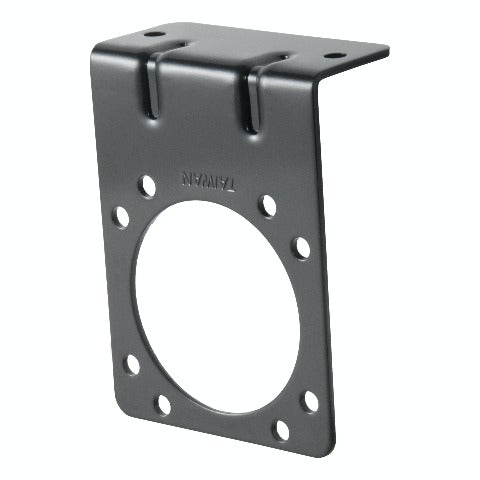 CURT 58510 Connector Mounting Bracket for 7-Way RV Blade (Heavy-Duty, Black)