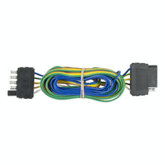 CURT 58550 5-Way Flat Connector Plug and Socket with 72 Wires