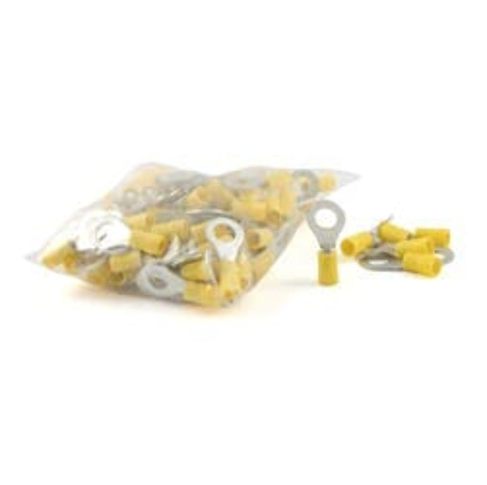 CURT 59531 Ring Terminals (12-10 Wire Gauge, #10 Stud Size, 100-Pack)