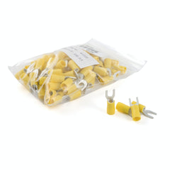 CURT 59631 Spade Terminals (12-10 Wire Gauge, #10 Stud Size, 100-Pack)