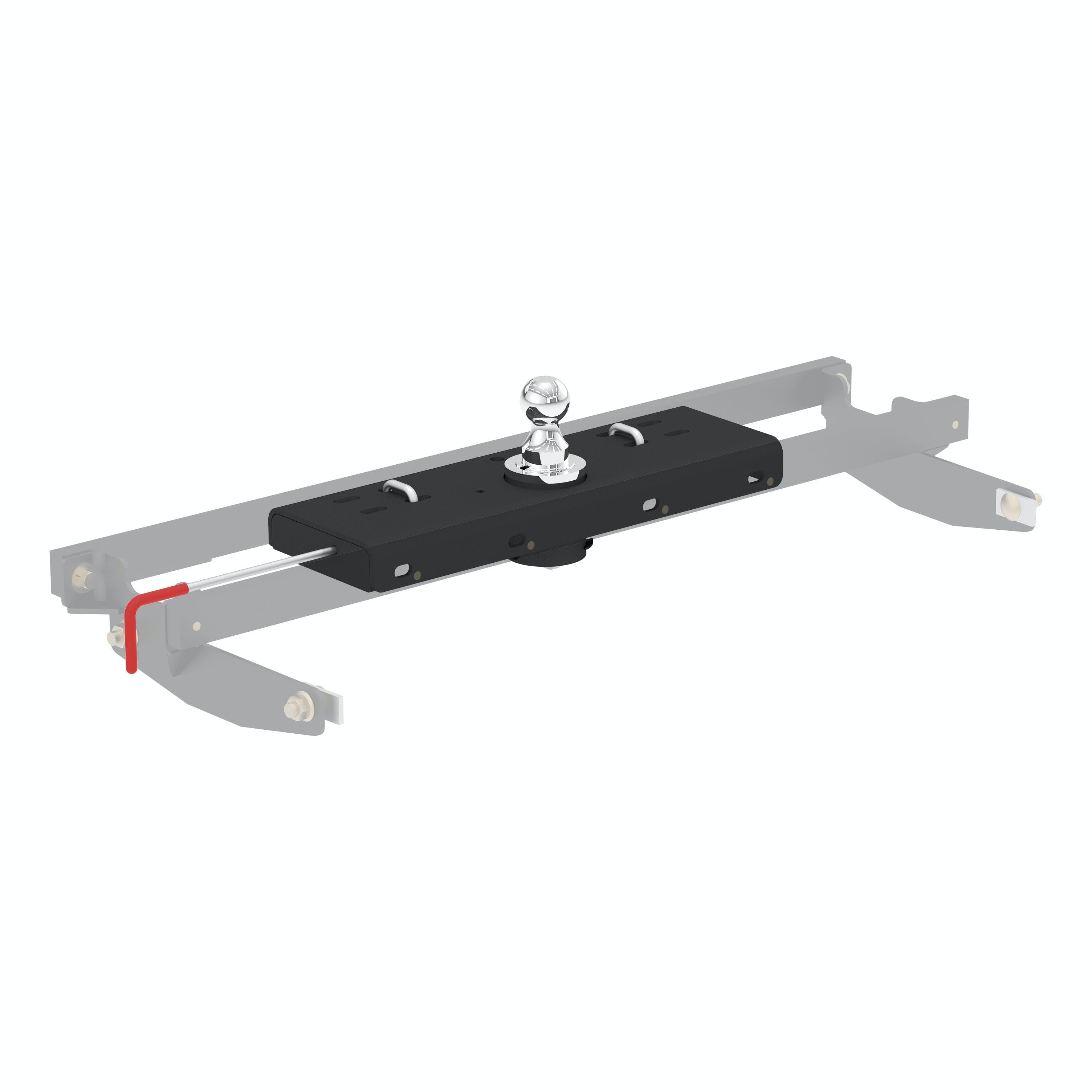 CURT 60607 Double Lock Gooseneck Hitch, 2-5/16 Ball, 30K (Brackets Required)