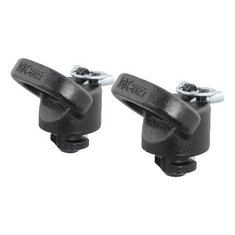 CURT 60617 OEM Puck System Gooseneck Safety Chain Anchors, Ram (30K)