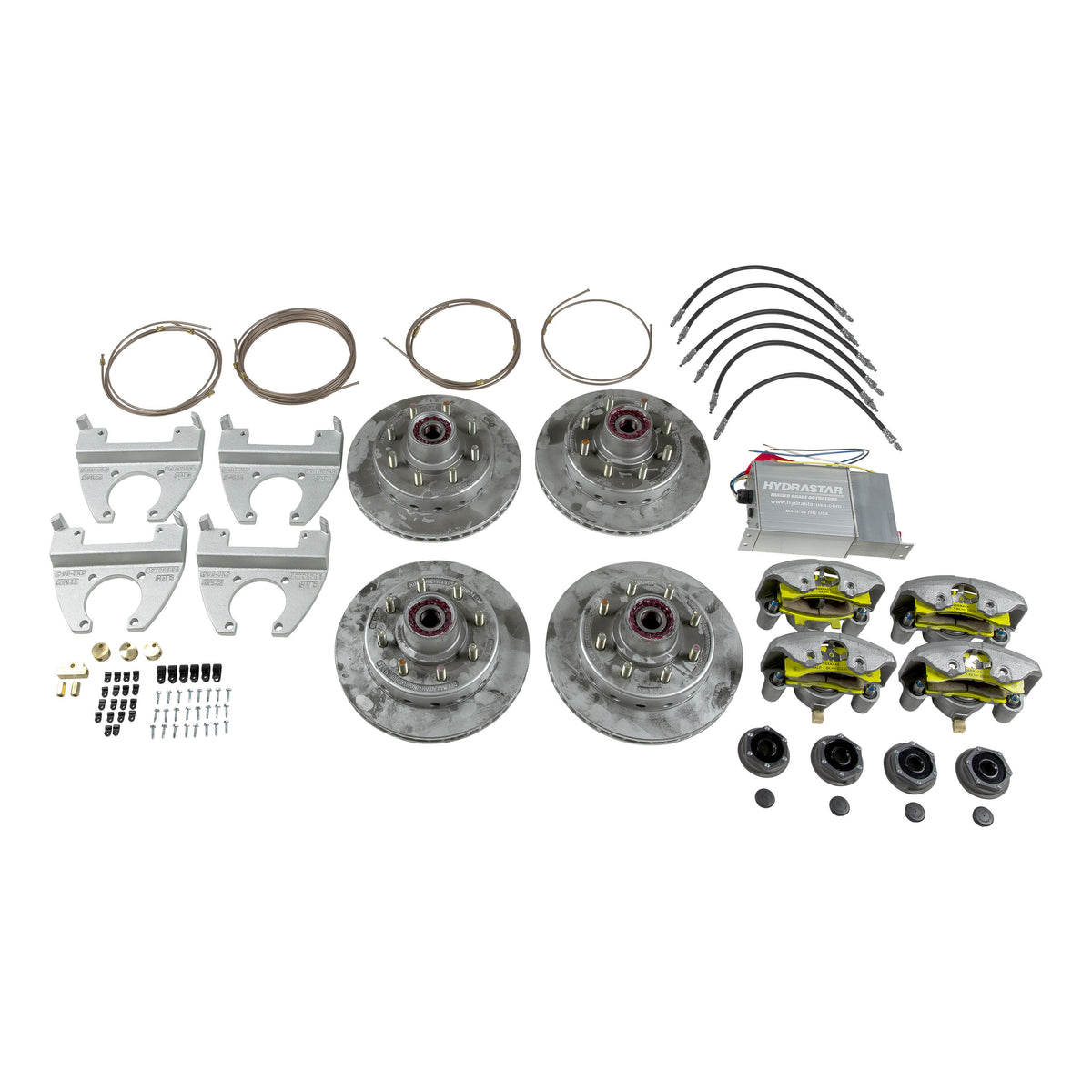 CURT 689410 Disc Brake Conversion Kit - 8,000-lb. Tandem Axle, 4-Bolt, 9/16" Studs