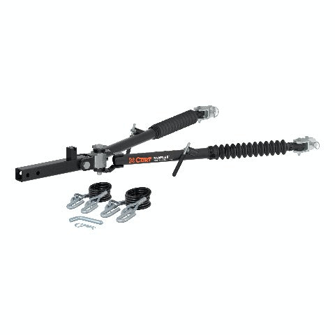 CURT 70001 Rambler Steel RV Tow Bar (7,500 lbs., 2 Shank)