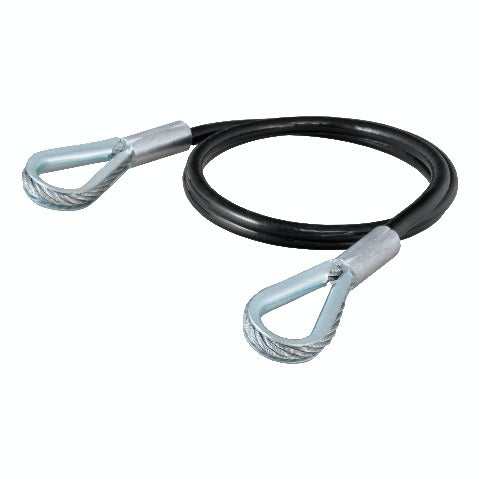 CURT 70007 Replacement 36 x 3/8 Diameter Tow Bar Base Plate Safety Cable (7,500 lbs)