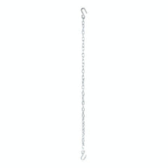 CURT 80011 48 Safety Chain with 2 S-Hooks (2,000 lbs, Clear Zinc, Packaged)