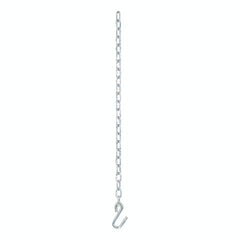 CURT 80020 27 Safety Chain with 1 S-Hook (2,000 lbs, Clear Zinc)