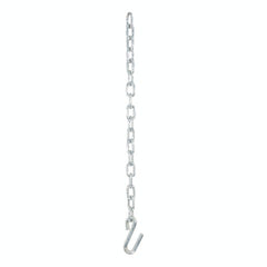 CURT 80040 27 Safety Chain with 1 S-Hook (5,000 lbs, Clear Zinc)