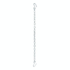 CURT 80301 48 Safety Chain with 2 S-Hooks (7,000 lbs, Clear Zinc)