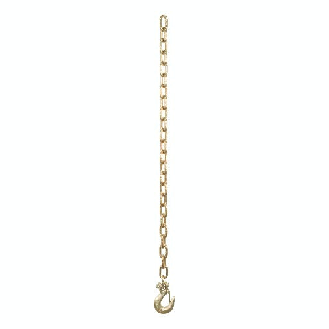 CURT 80303 35 Safety Chain with 1 Clevis Hook (12,600 lbs, Yellow Zinc)