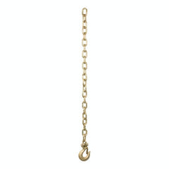 CURT 80304 35 Safety Chain with 1 Clevis Hook (18,800 lbs, Yellow Zinc)