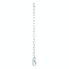 CURT 80313 27 Safety Chain with 1 Snap Hook (5,000 lbs, Clear Zinc)