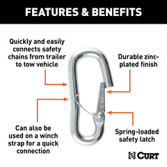 CURT 81288 9/16 Snap Hook (5,000 lbs.)
