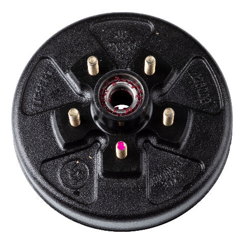 CURT 814200 10" RV Brake Drum Hub Assembly for 3,500-lb. Axle - 5 on 4.5", 1/2" Stud (Fully Assembled)