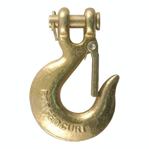 CURT 81550 5/16 Safety Latch Clevis Hook (14,000 lbs, 5/16 Pin)