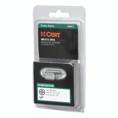 CURT 82611 1/4 Quick Link (4,400 lbs. Breaking Strength, Packaged)