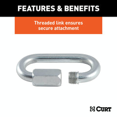 CURT 82900 5/16 Quick Link (8,800 lbs. Breaking Strength)