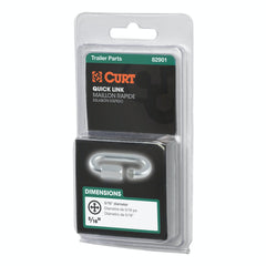 CURT 82901 5/16 Quick Link (8,800 lbs. Breaking Strength, Packaged)