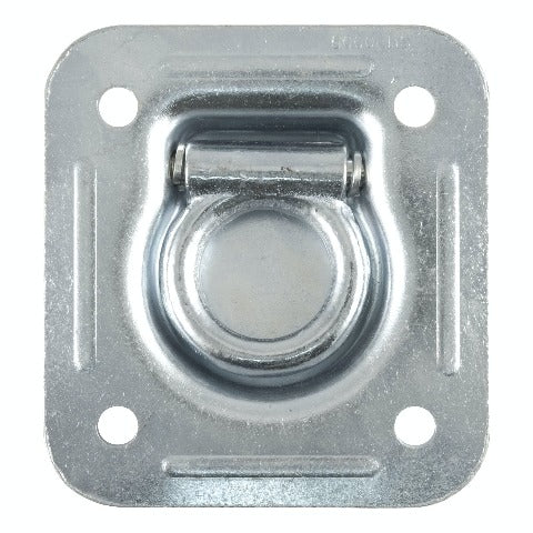 CURT 83600 1-1/2 x 1-1/2 Recessed Tie-Down Ring (5,000 lbs, Clear Zinc)