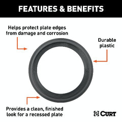 CURT 83720 Tie-Down Backing Plate Trim Ring for #83710