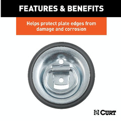 CURT 83720 Tie-Down Backing Plate Trim Ring for #83710