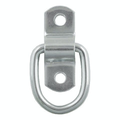 CURT 83730 1 x 1-1/4 Surface-Mounted Tie-Down D-Ring (1,200 lbs, Clear Zinc)