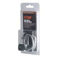 CURT 83732 1 x 1-1/4 Surface-Mounted Tie-Down D-Ring (1,200 lbs, Stainless)