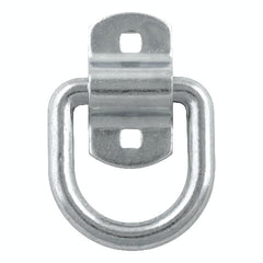 CURT 83742 3 x 3 Surface-Mounted Tie-Down D-Ring (3,600 lbs, Clear Zinc)