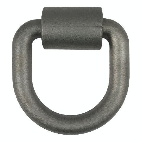 CURT 83760 3x 3 Weld-On Tie-Down D-Ring (8,833 lbs, Raw Steel)