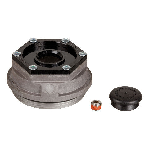 CURT 85373929 Trailer Axle Oil and Dust Cap with Set Screw - 8,000 lbs. Black
