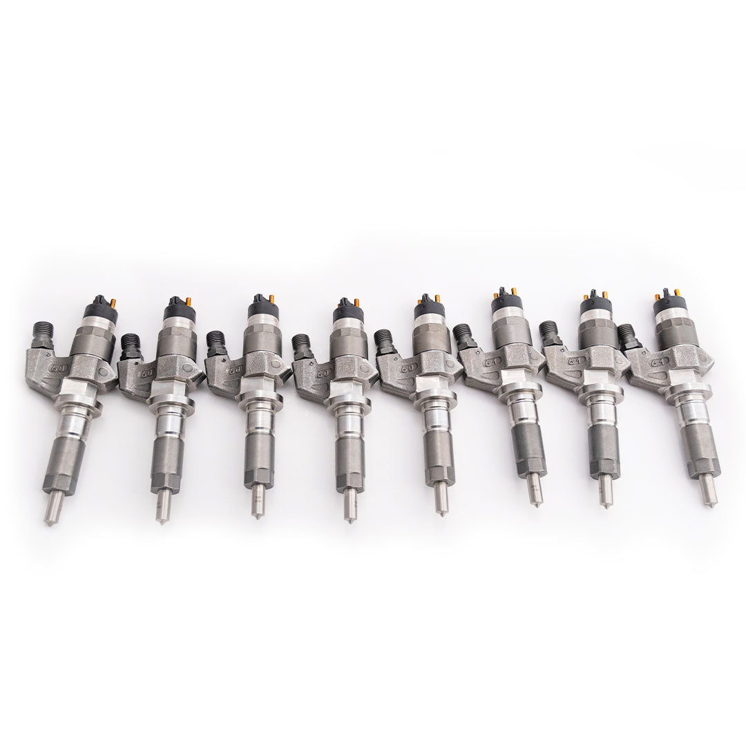 Dynomite Diesel Duramax 01-04 LB7 Reman Injector Set 150 Percent Over SAC Nozzles DDPLB7-300