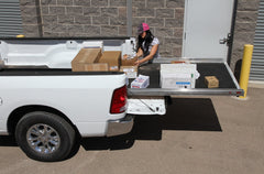 DECKED CG1000-6348 Slide Out Cargo Tray, 1000 lb capacity, 75% Ext, 6 bearings, Alum Tie-Down Rails