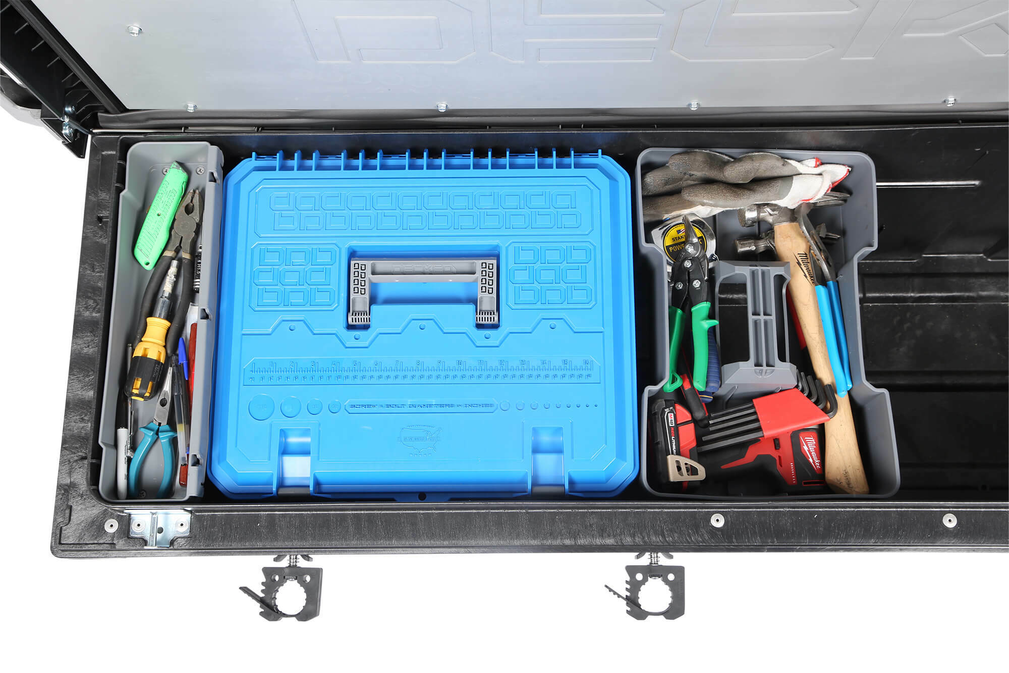DECKED TBFDT22 Full-size pickup truck tool box deep tub - Tundra rail system