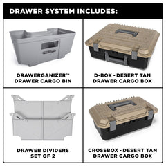 DISCONTINUED - DECKED VNGM96EXSV55 64.54 Two Drawer Storage System for A Full Size Cargo Van