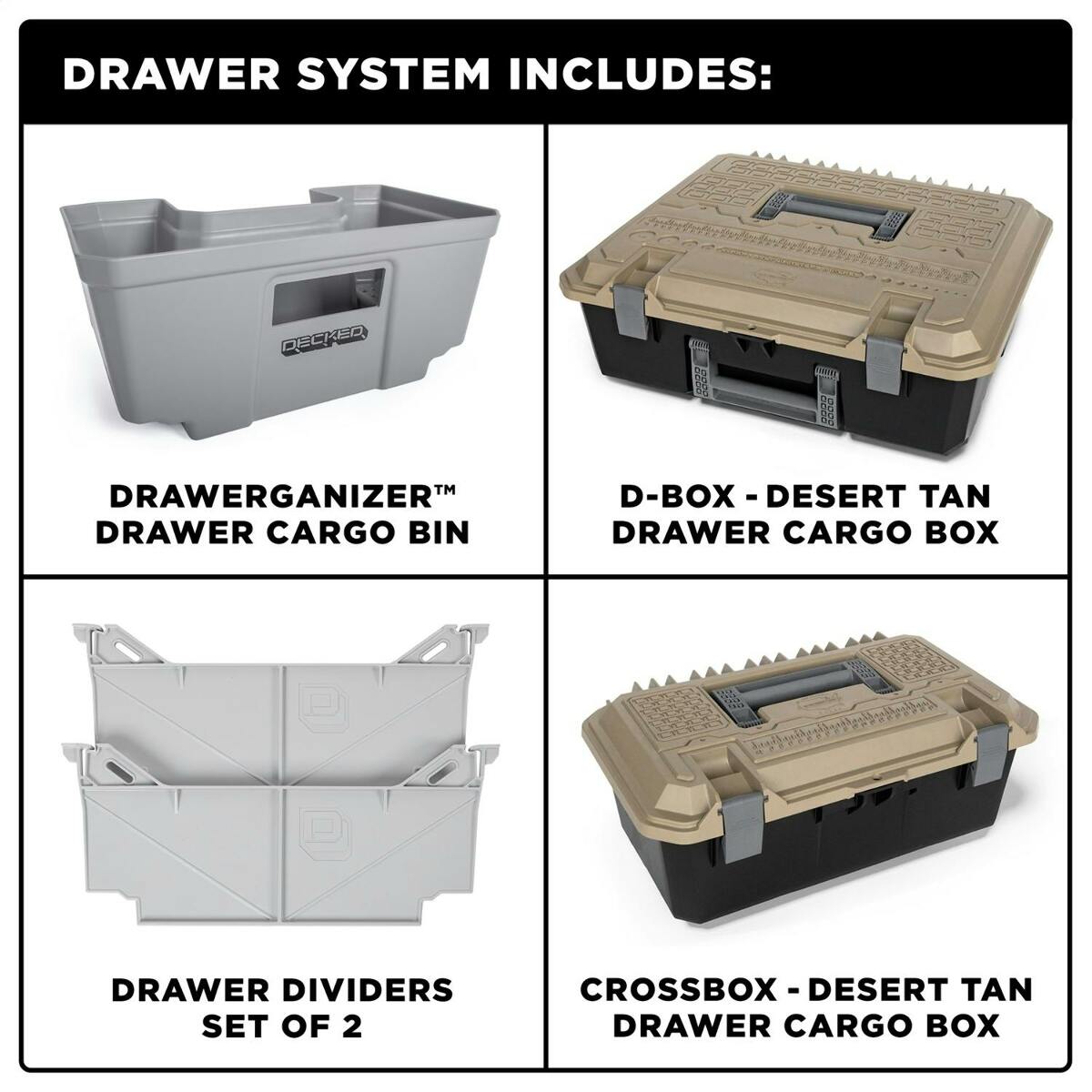DECKED XG2 Drawer Storage System for Full Size Pickups
