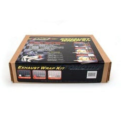 Design Engineering, Inc. 10112 Exhaust Wrap Kit - with Tan Wrap and Aluminum HT Silicone Coating