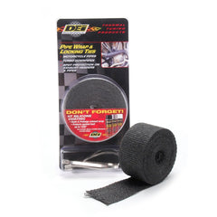 Design Engineering, Inc. 10119 Pipe Wrap/Ties Kit 2in. x 25 ft Black