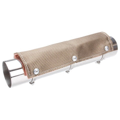 Design Engineering, Inc. 10451 Pipe Shield 6 w x 2ft - with Stainless Steel Clamps -  Titanium