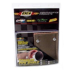 Design Engineering, Inc. 10453 Pipe Shield 4 w x 8 - with Stainless Steel Clamps -  Titanium